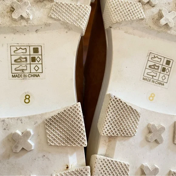 Free People Boots Womens Size 8 FR x FP Vegan Suede Fuzzy Slip On Camel Cream - Picture 9 of 13